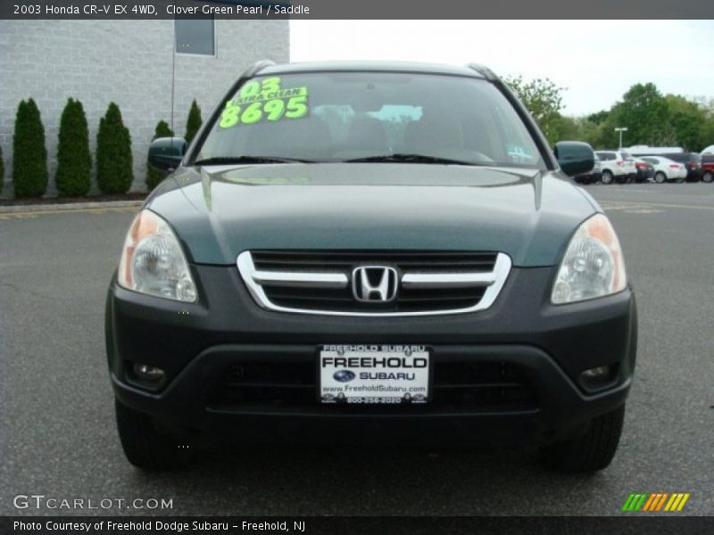 Clover Green Pearl / Saddle 2003 Honda CR-V EX 4WD