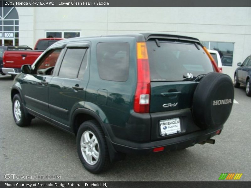 Clover Green Pearl / Saddle 2003 Honda CR-V EX 4WD