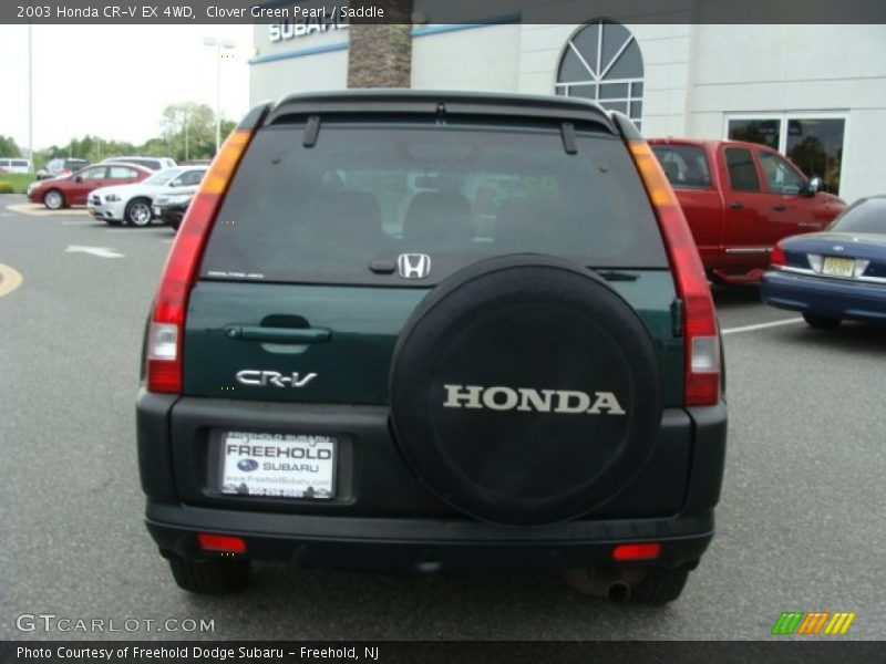 Clover Green Pearl / Saddle 2003 Honda CR-V EX 4WD