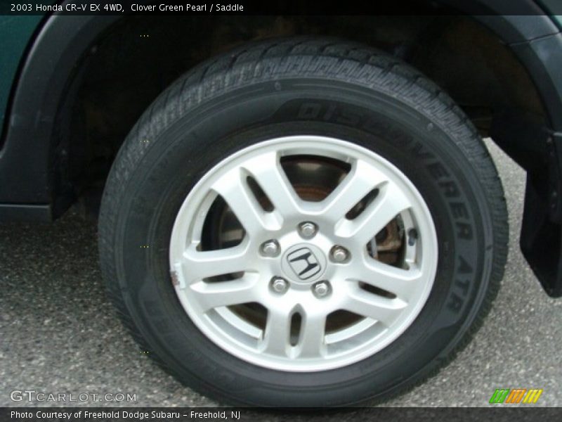 Clover Green Pearl / Saddle 2003 Honda CR-V EX 4WD