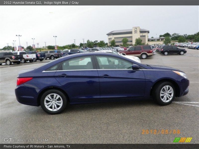 Indigo Night Blue / Gray 2012 Hyundai Sonata GLS