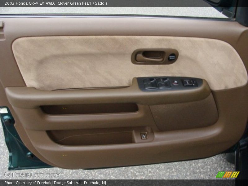 Clover Green Pearl / Saddle 2003 Honda CR-V EX 4WD