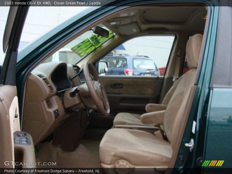 Clover Green Pearl / Saddle 2003 Honda CR-V EX 4WD