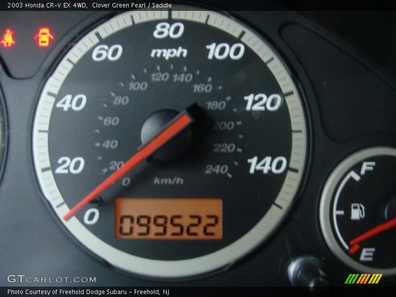 Clover Green Pearl / Saddle 2003 Honda CR-V EX 4WD
