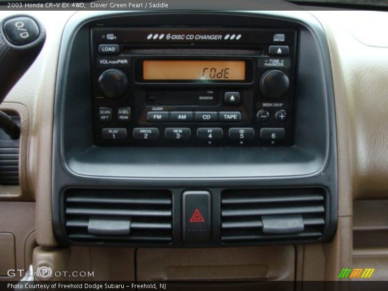 Clover Green Pearl / Saddle 2003 Honda CR-V EX 4WD