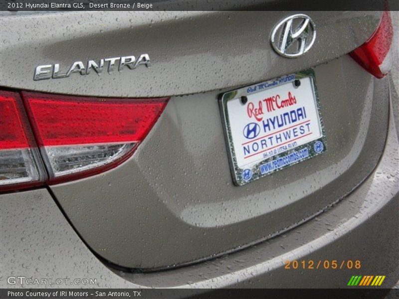 Desert Bronze / Beige 2012 Hyundai Elantra GLS