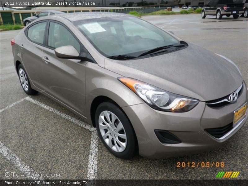 Desert Bronze / Beige 2012 Hyundai Elantra GLS