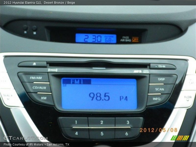 Desert Bronze / Beige 2012 Hyundai Elantra GLS