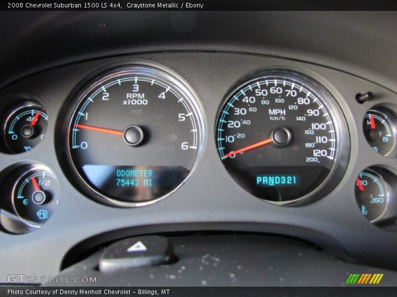 Graystone Metallic / Ebony 2008 Chevrolet Suburban 1500 LS 4x4