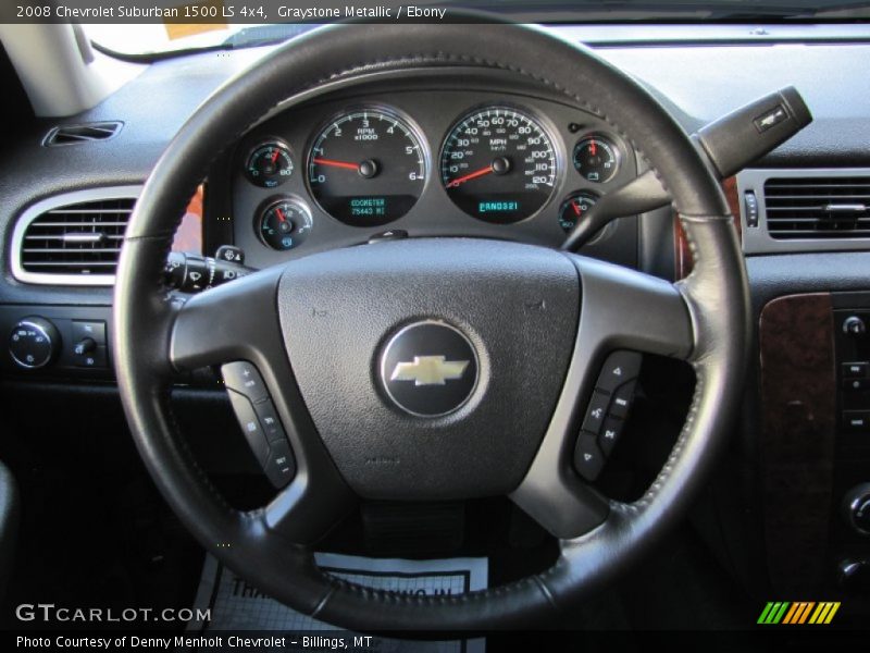Graystone Metallic / Ebony 2008 Chevrolet Suburban 1500 LS 4x4