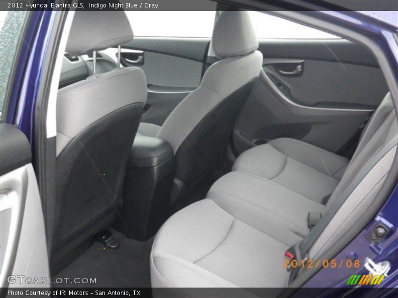 Indigo Night Blue / Gray 2012 Hyundai Elantra GLS