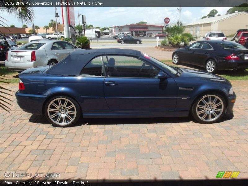 Mystic Blue Metallic / Grey 2003 BMW M3 Convertible