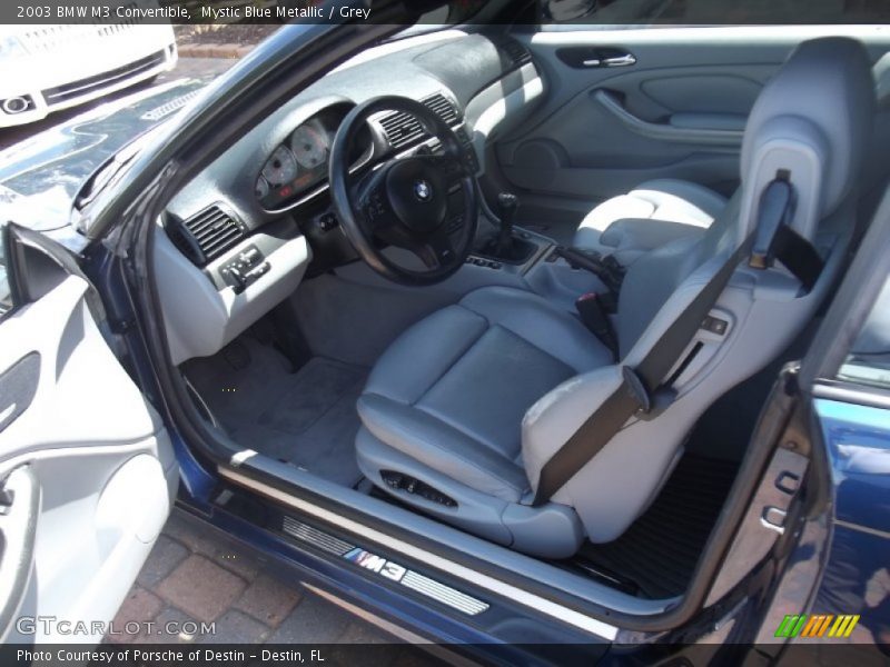 Mystic Blue Metallic / Grey 2003 BMW M3 Convertible