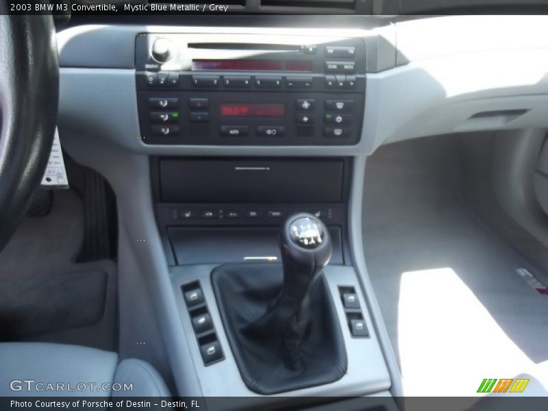 Mystic Blue Metallic / Grey 2003 BMW M3 Convertible