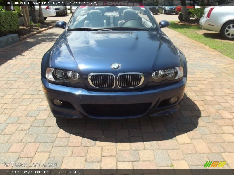 Mystic Blue Metallic / Grey 2003 BMW M3 Convertible