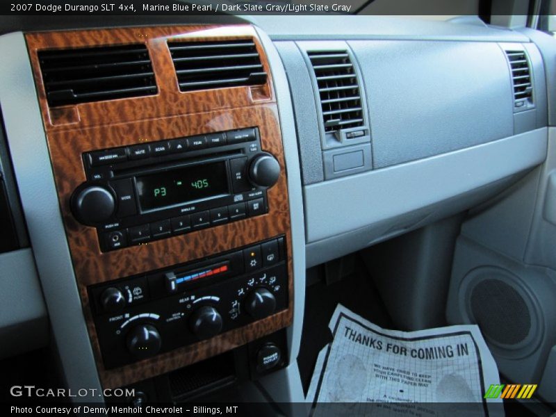 Marine Blue Pearl / Dark Slate Gray/Light Slate Gray 2007 Dodge Durango SLT 4x4