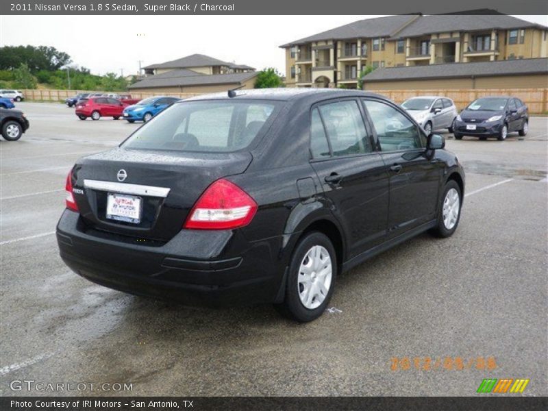 Super Black / Charcoal 2011 Nissan Versa 1.8 S Sedan