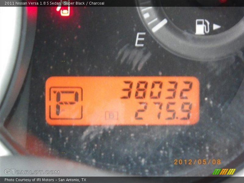 Super Black / Charcoal 2011 Nissan Versa 1.8 S Sedan