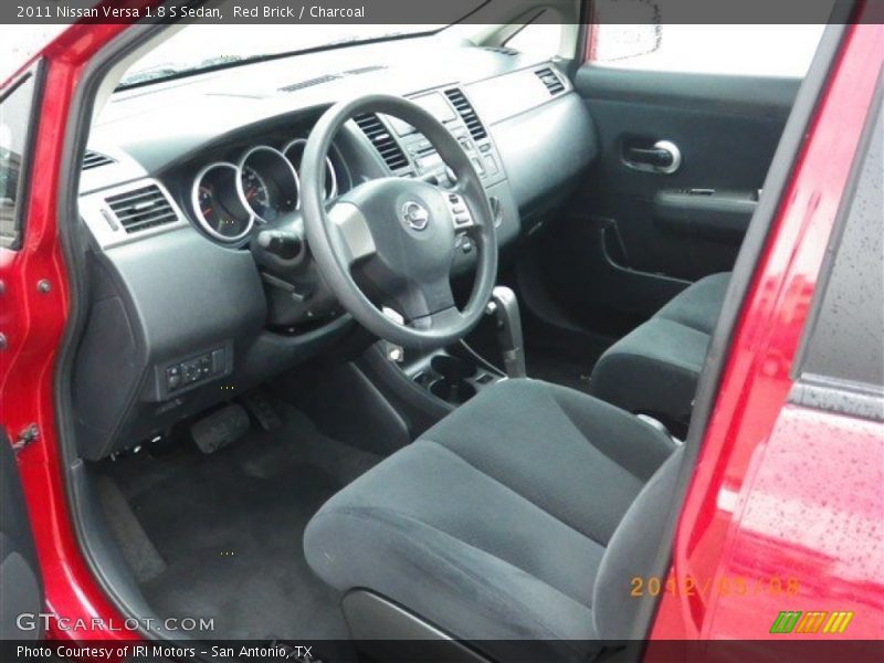 Red Brick / Charcoal 2011 Nissan Versa 1.8 S Sedan