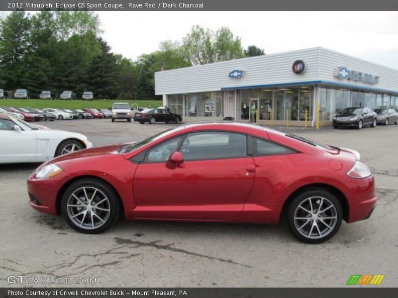 Rave Red / Dark Charcoal 2012 Mitsubishi Eclipse GS Sport Coupe