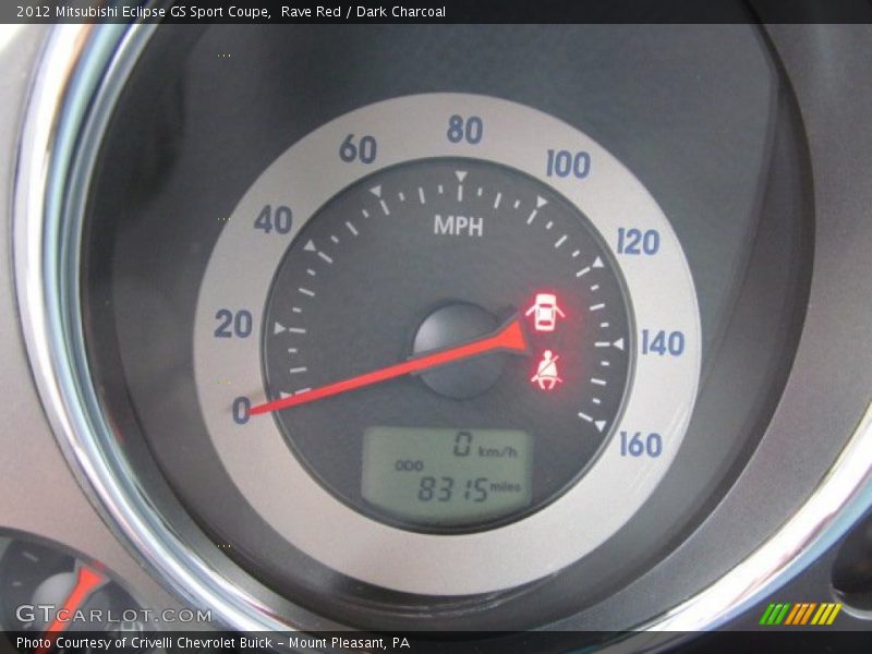 Rave Red / Dark Charcoal 2012 Mitsubishi Eclipse GS Sport Coupe