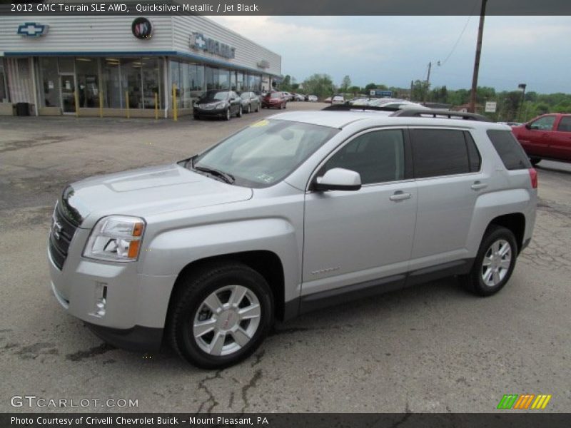 Quicksilver Metallic / Jet Black 2012 GMC Terrain SLE AWD