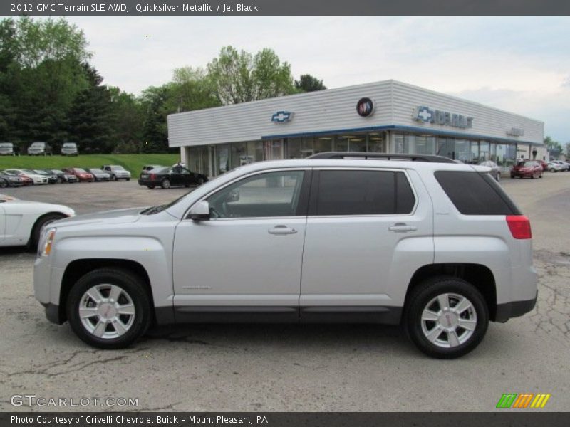 Quicksilver Metallic / Jet Black 2012 GMC Terrain SLE AWD