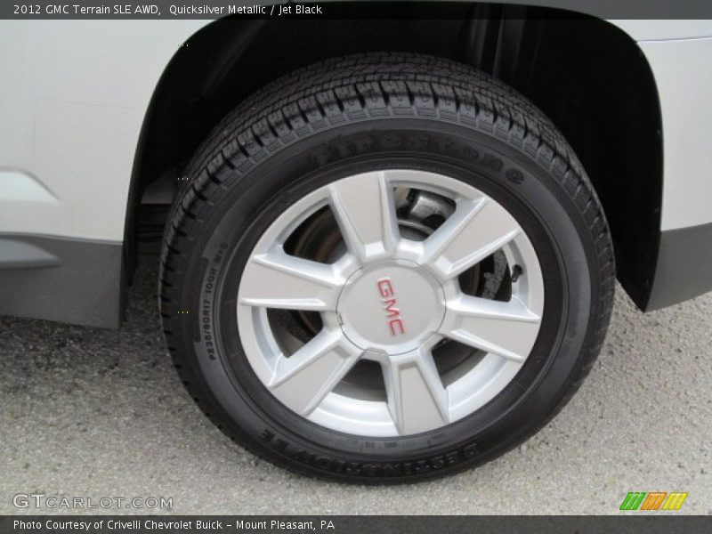 Quicksilver Metallic / Jet Black 2012 GMC Terrain SLE AWD