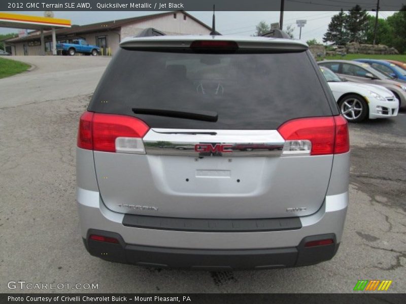 Quicksilver Metallic / Jet Black 2012 GMC Terrain SLE AWD