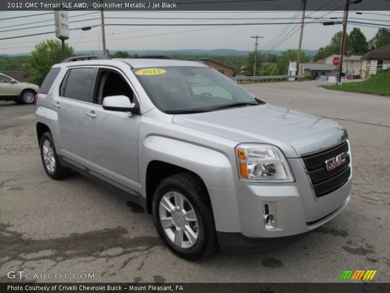 Quicksilver Metallic / Jet Black 2012 GMC Terrain SLE AWD