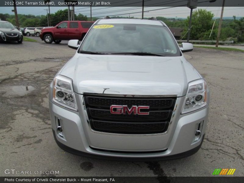Quicksilver Metallic / Jet Black 2012 GMC Terrain SLE AWD