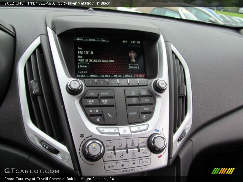 Quicksilver Metallic / Jet Black 2012 GMC Terrain SLE AWD