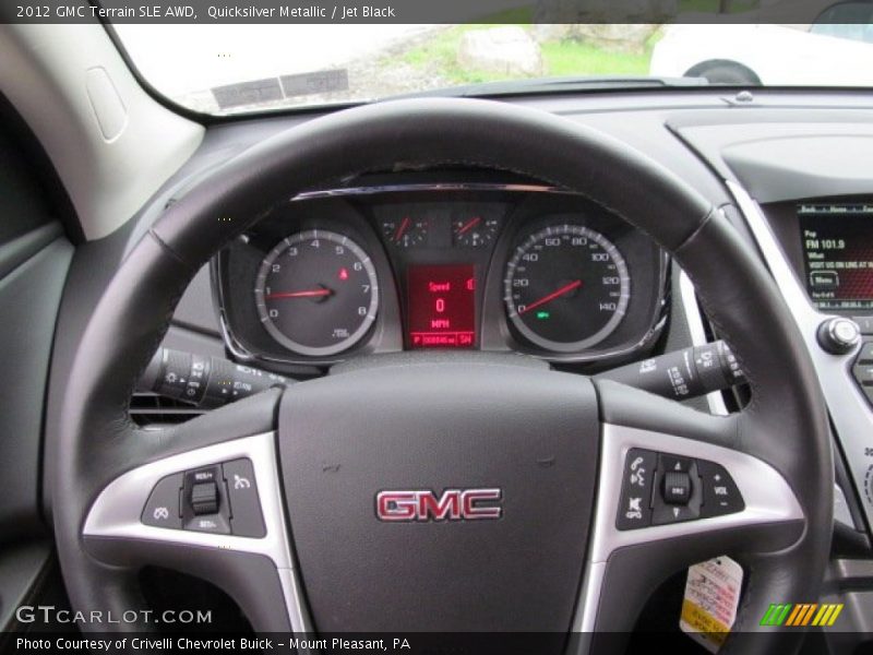 Quicksilver Metallic / Jet Black 2012 GMC Terrain SLE AWD