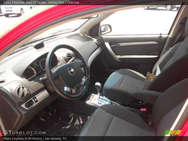 Victory Red / Charcoal 2011 Chevrolet Aveo LT Sedan