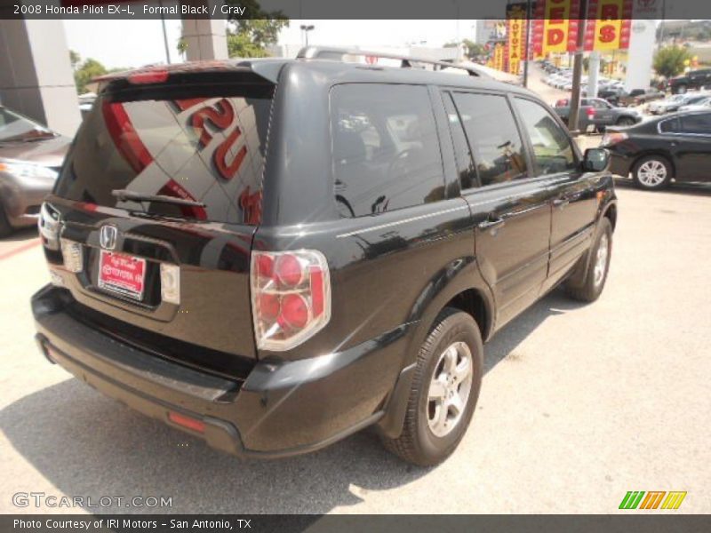 Formal Black / Gray 2008 Honda Pilot EX-L
