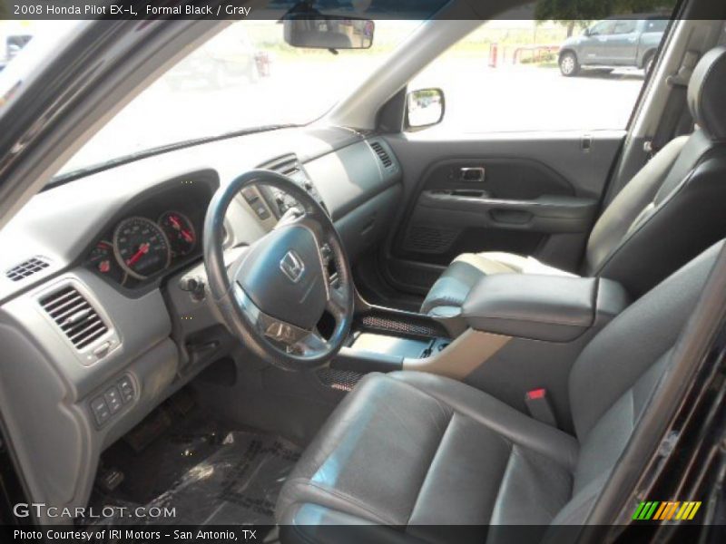 Formal Black / Gray 2008 Honda Pilot EX-L