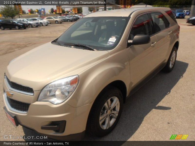 Gold Mist Metallic / Light Titanium/Jet Black 2011 Chevrolet Equinox LS