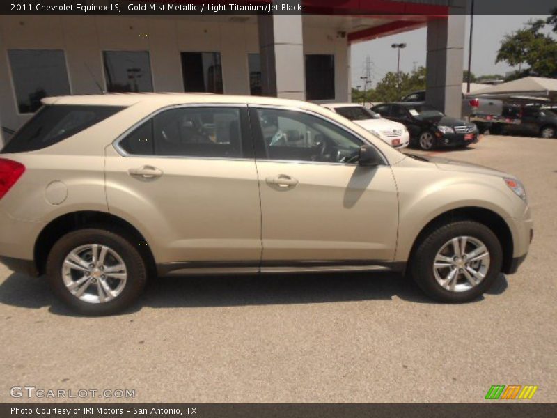 Gold Mist Metallic / Light Titanium/Jet Black 2011 Chevrolet Equinox LS