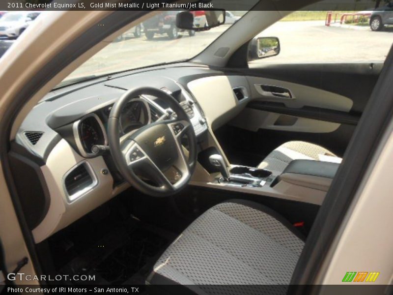 Gold Mist Metallic / Light Titanium/Jet Black 2011 Chevrolet Equinox LS