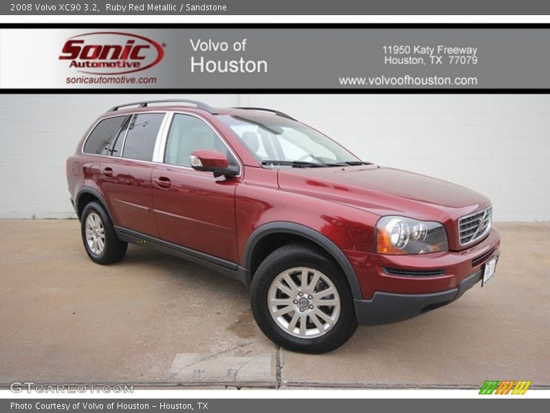 Ruby Red Metallic / Sandstone 2008 Volvo XC90 3.2