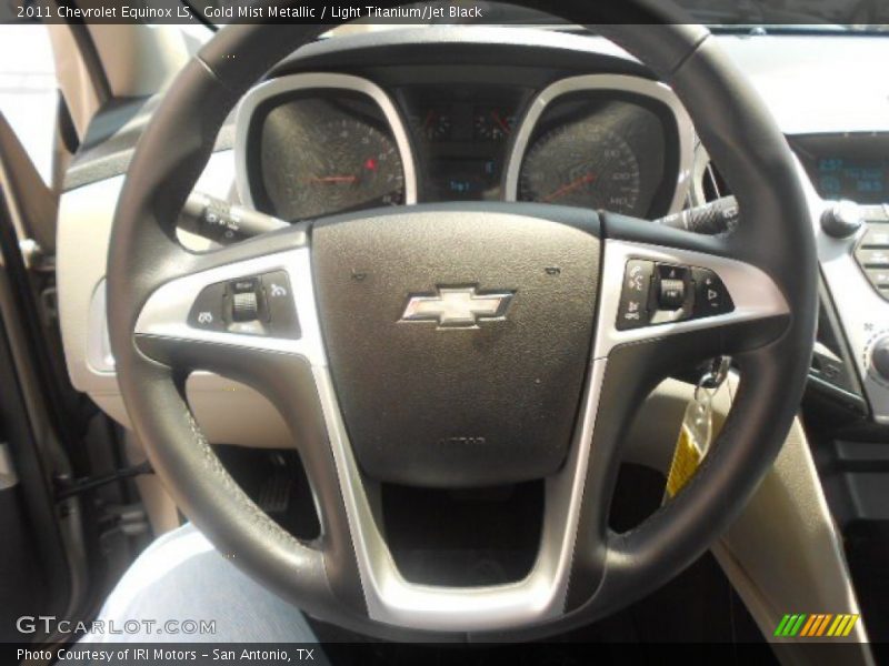 Gold Mist Metallic / Light Titanium/Jet Black 2011 Chevrolet Equinox LS