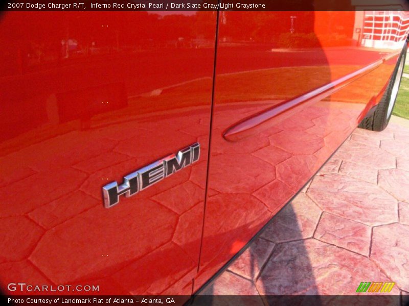 Inferno Red Crystal Pearl / Dark Slate Gray/Light Graystone 2007 Dodge Charger R/T