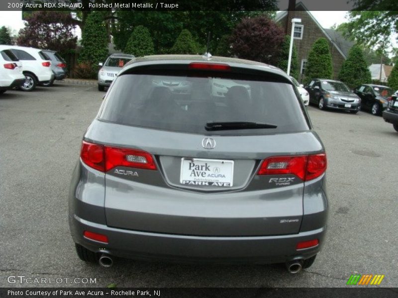 Polished Metal Metallic / Taupe 2009 Acura RDX SH-AWD
