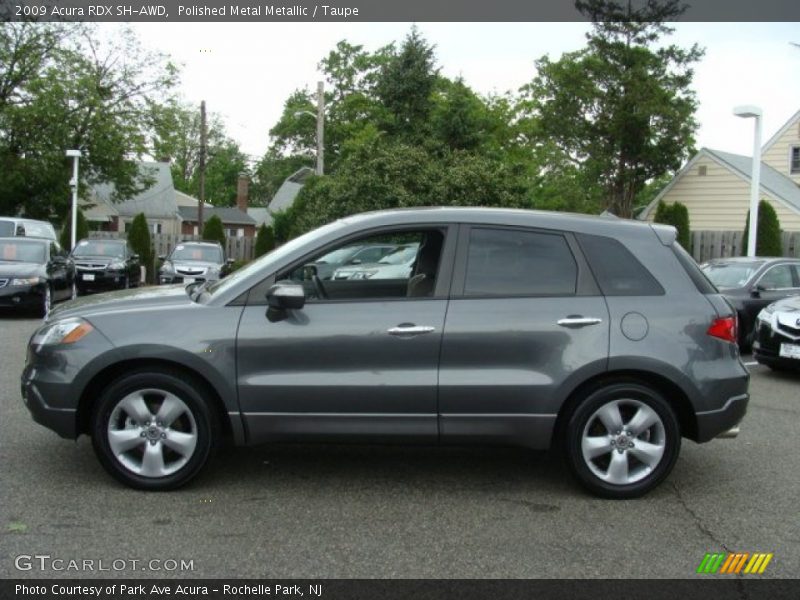 Polished Metal Metallic / Taupe 2009 Acura RDX SH-AWD