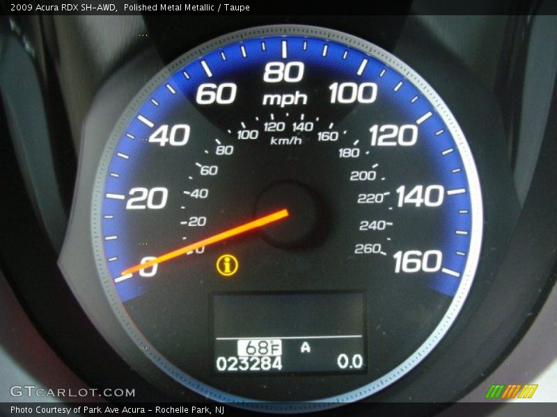 Polished Metal Metallic / Taupe 2009 Acura RDX SH-AWD