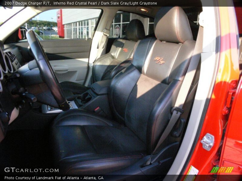 Inferno Red Crystal Pearl / Dark Slate Gray/Light Graystone 2007 Dodge Charger R/T
