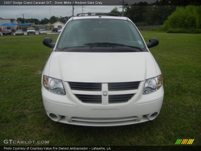 Stone White / Medium Slate Gray 2007 Dodge Grand Caravan SXT