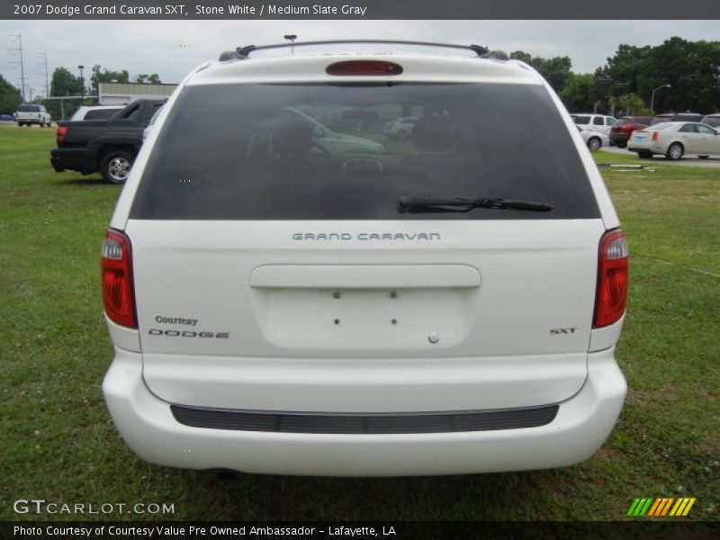 Stone White / Medium Slate Gray 2007 Dodge Grand Caravan SXT