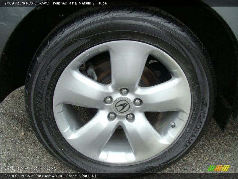Polished Metal Metallic / Taupe 2009 Acura RDX SH-AWD