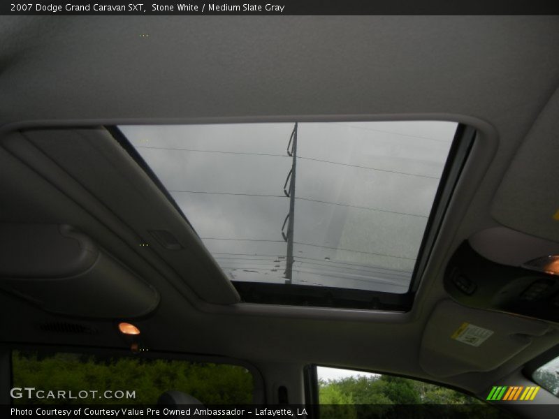 Stone White / Medium Slate Gray 2007 Dodge Grand Caravan SXT